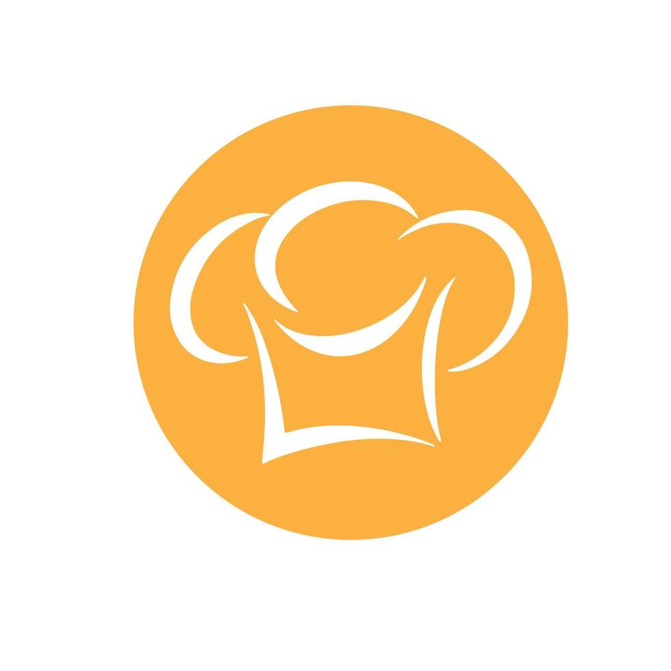 modello di progettazione vettoriale logo cappello da chef