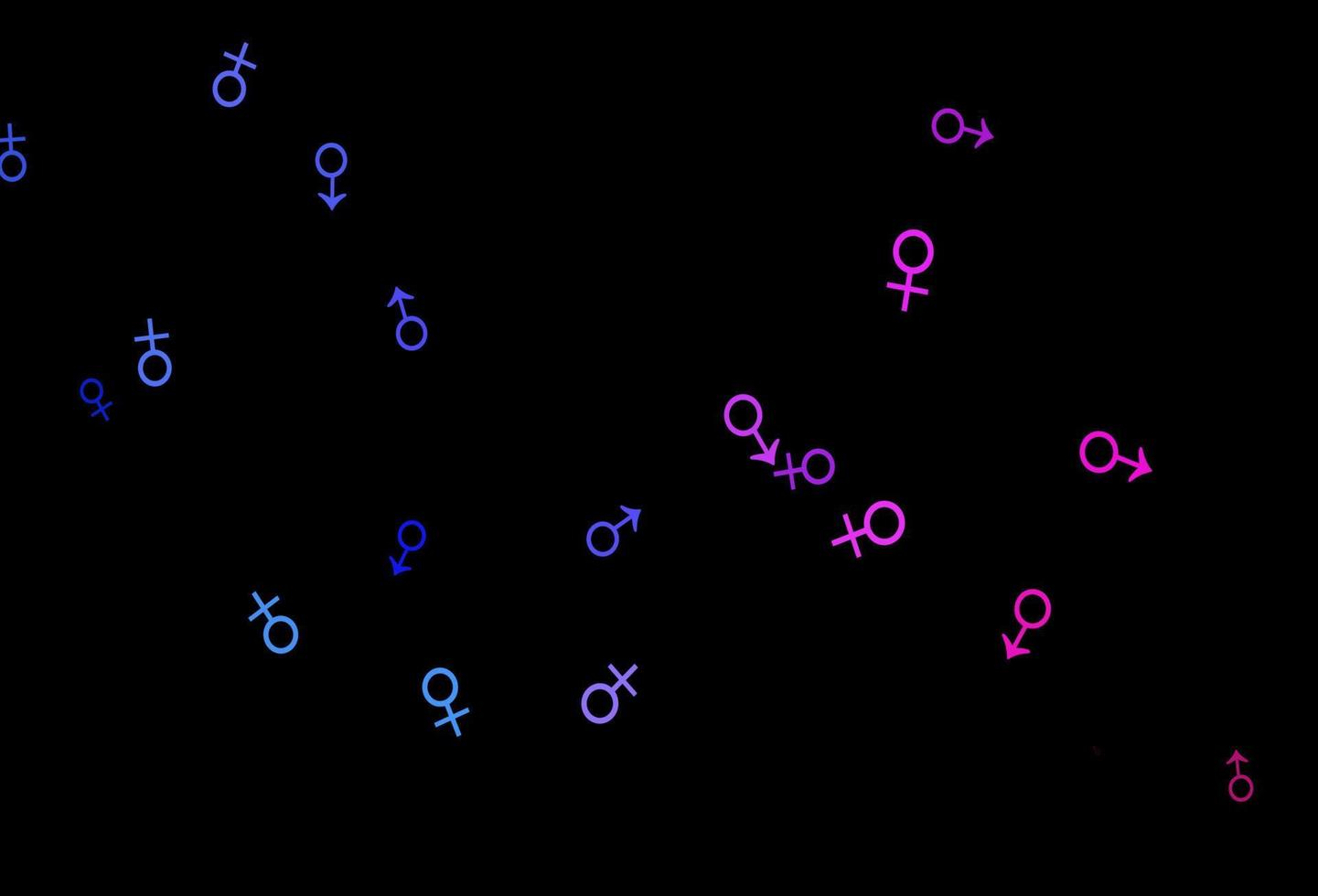 trama vettoriale blu scuro, rosso con icone maschili e femminili.