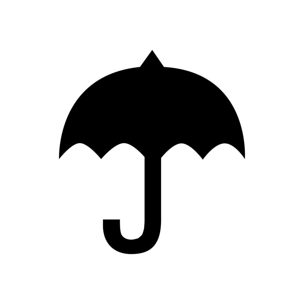 icona vettore piatto ombrello isolato su sfondo bianco.