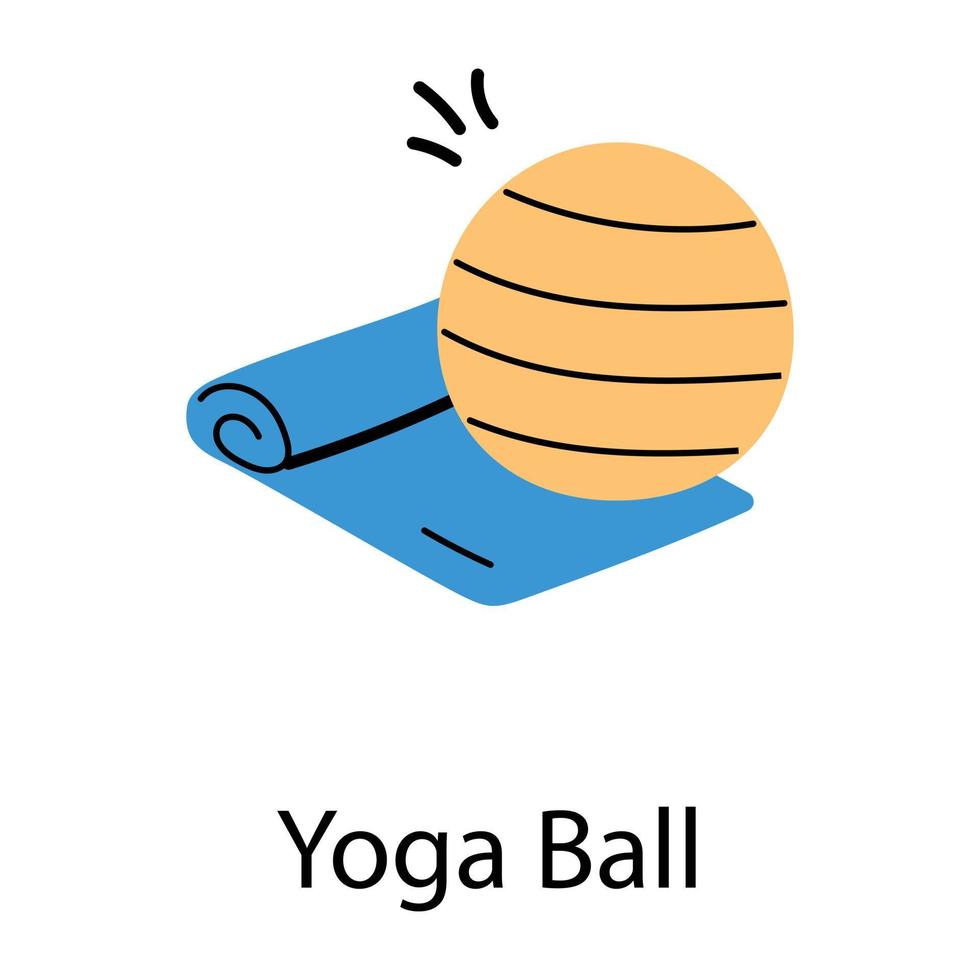 di moda yoga palla vettore