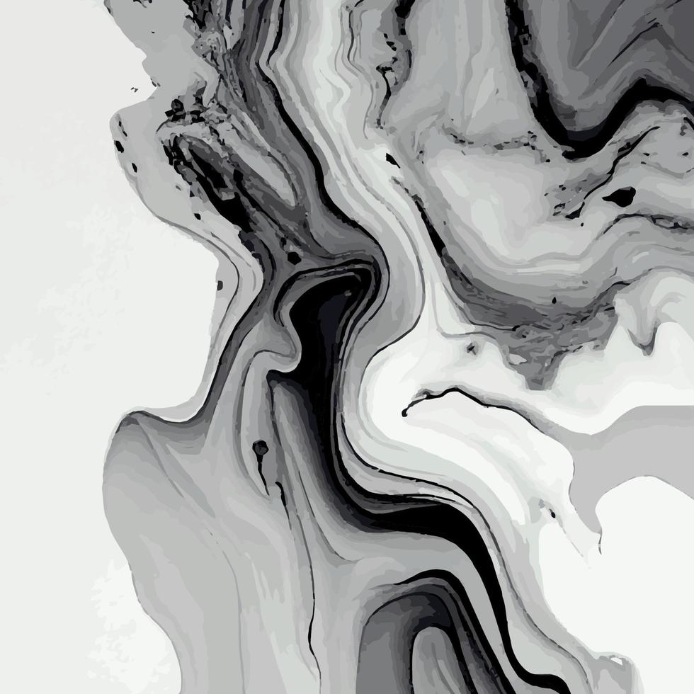 marmo struttura disegno, colorato nero bianca grigio marmo superficie, curvo linee, luminosa astratto sfondo design - vettore