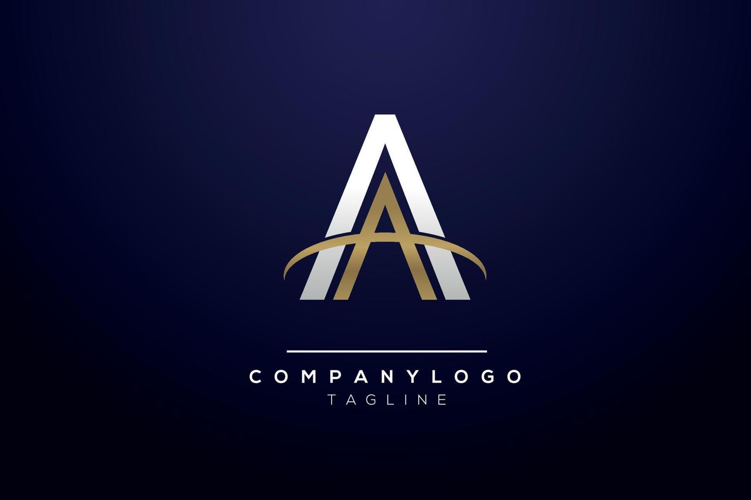 aa monogramma quest'ultimo logo design iniziale per attività commerciale con creativo concetto professionista vettore