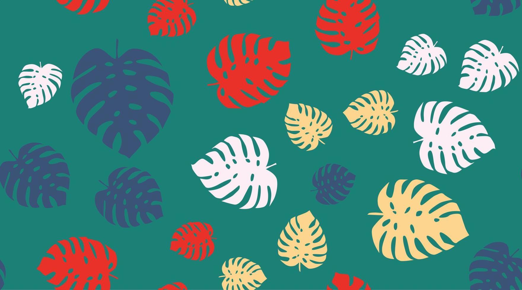 tropicale Monstera le foglie vettore illustrazione.