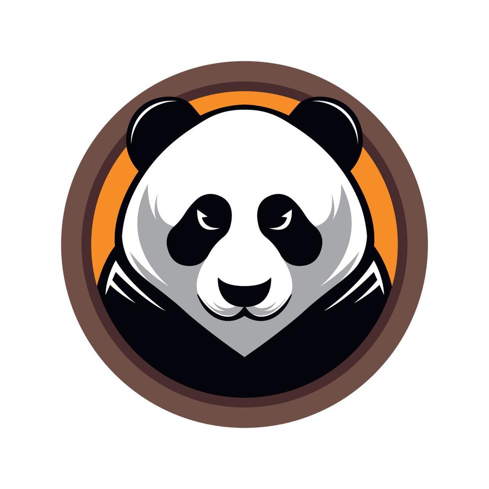 panda portafortuna logo concetto vettore illustrazione cartone animato. adatto per logo, sfondo, striscione, sfondo, carta, libro illustrazione, maglietta disegno, etichetta, coperchio, eccetera