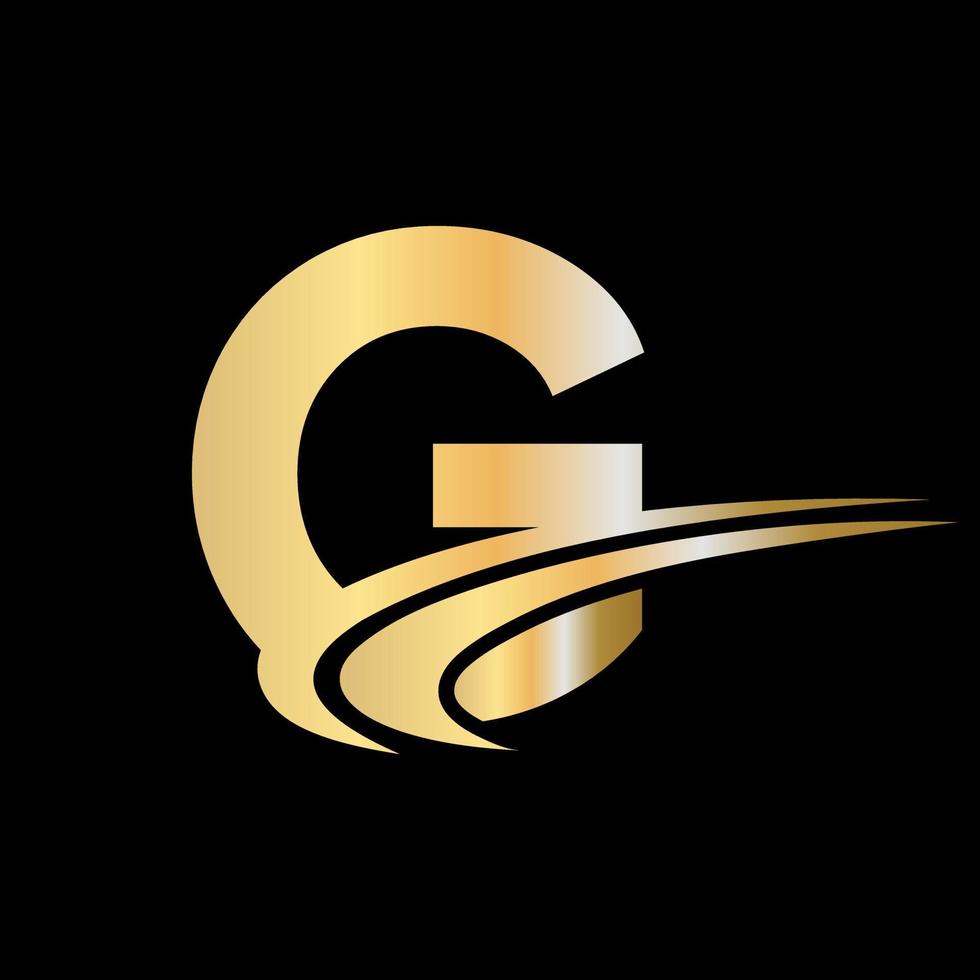 iniziale monogramma lettera g logo design vettore con lusso concetto