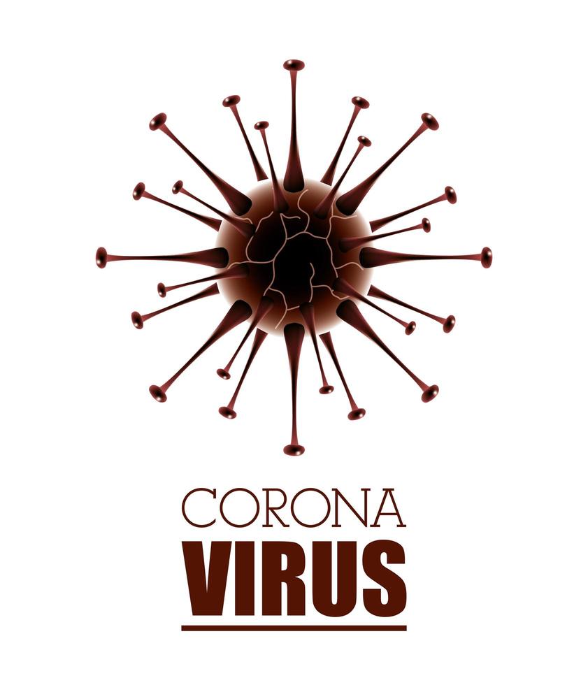 sfondo bianco scientifico banner coronavirus vettore