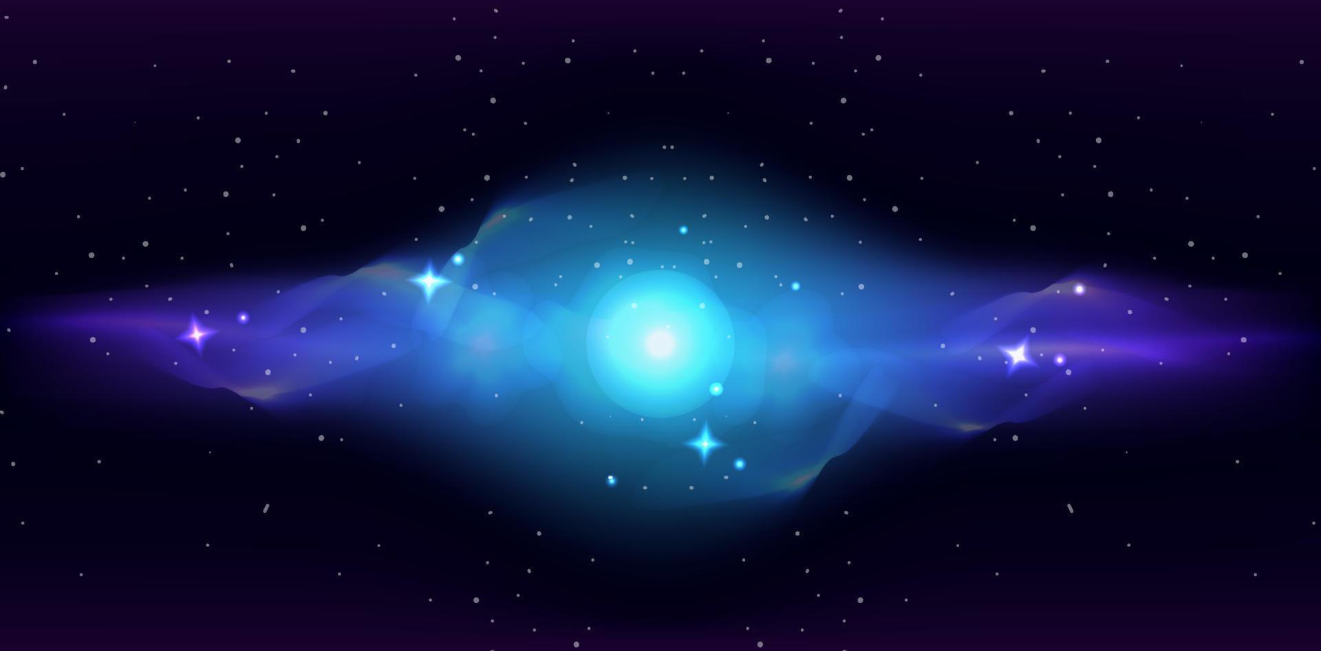 galassia nebulosa cosmo spazio sfondo vettore