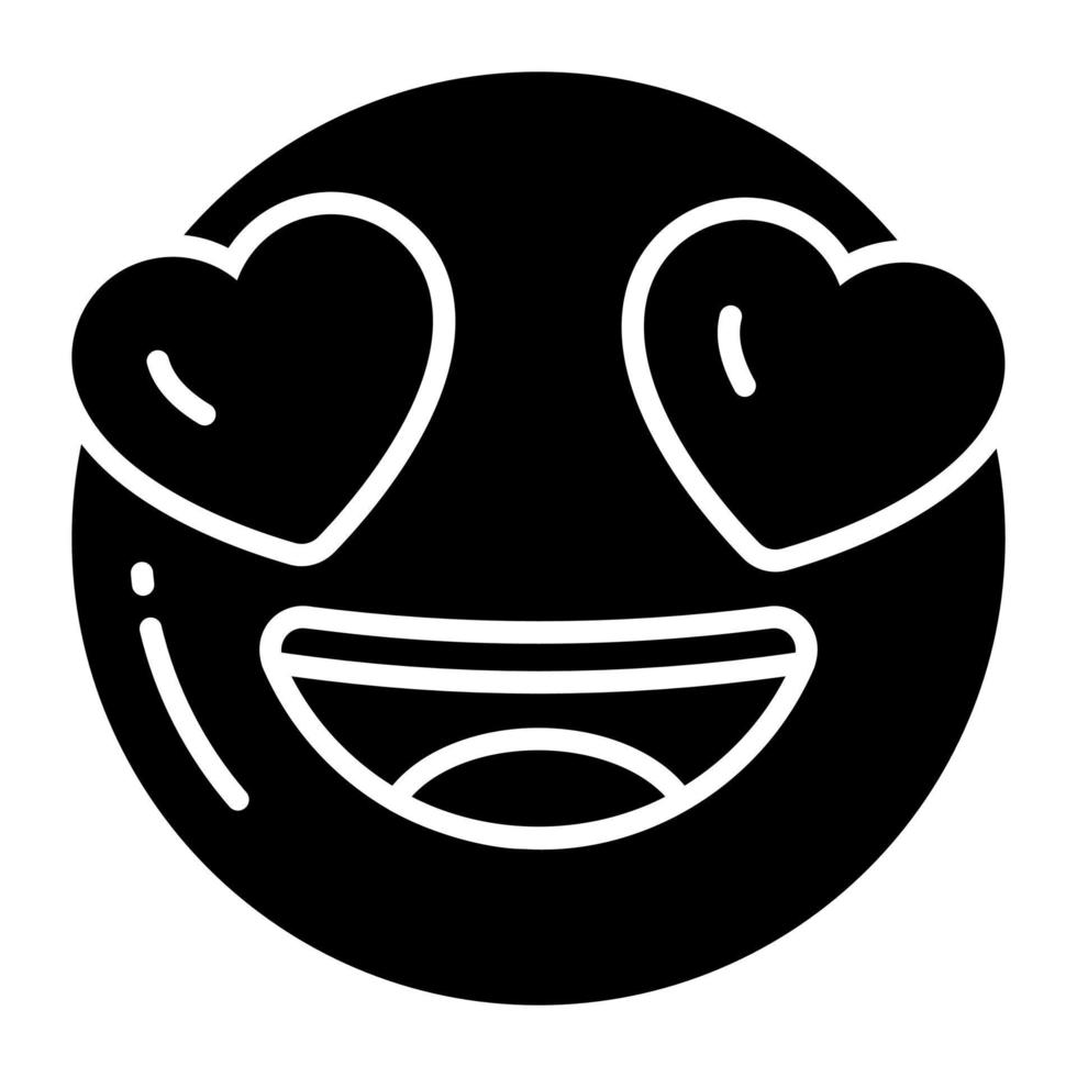 emoji mostrando espressione di amore, romantico emoji vettore