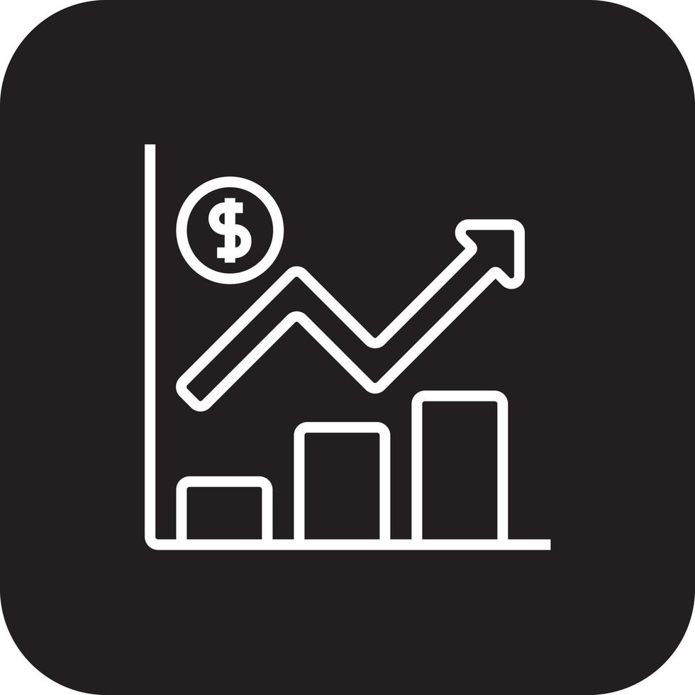 grafico Fintech avviare icone con nero pieno linea stile vettore