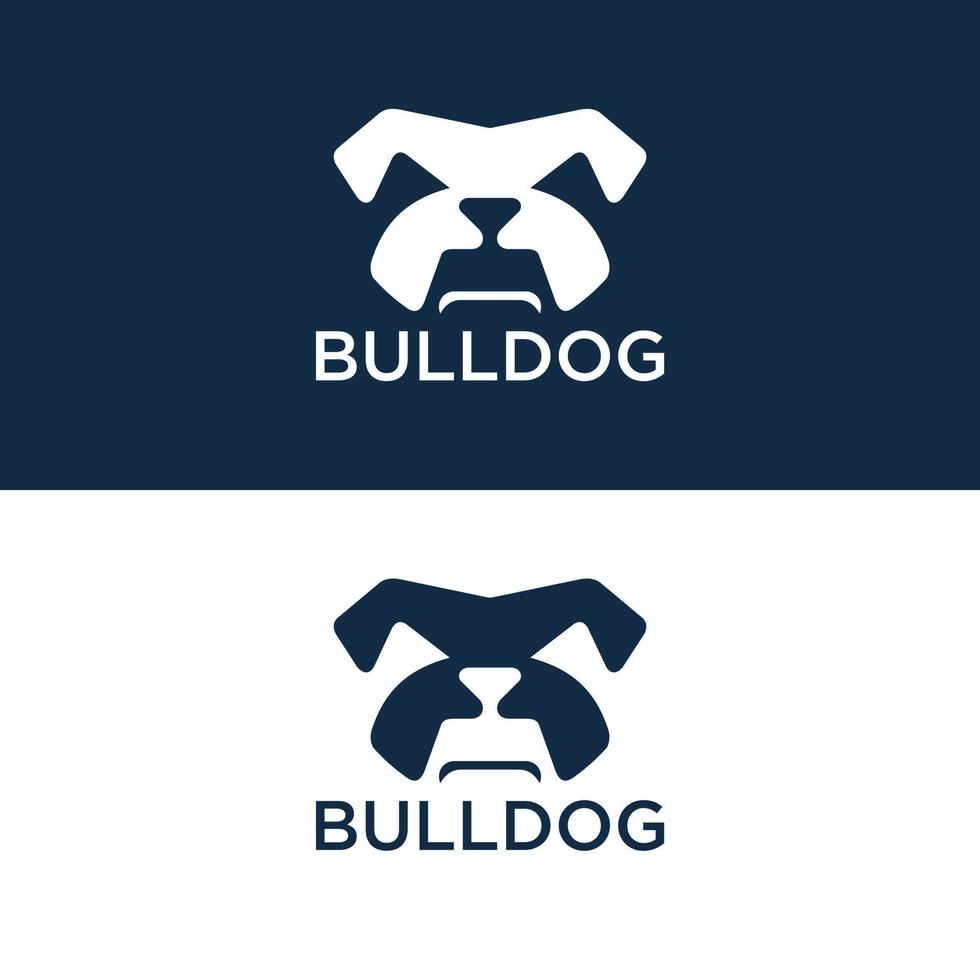 bulldog emblema, bulldog arrabbiato, bulldog logo azione ilustration vettore