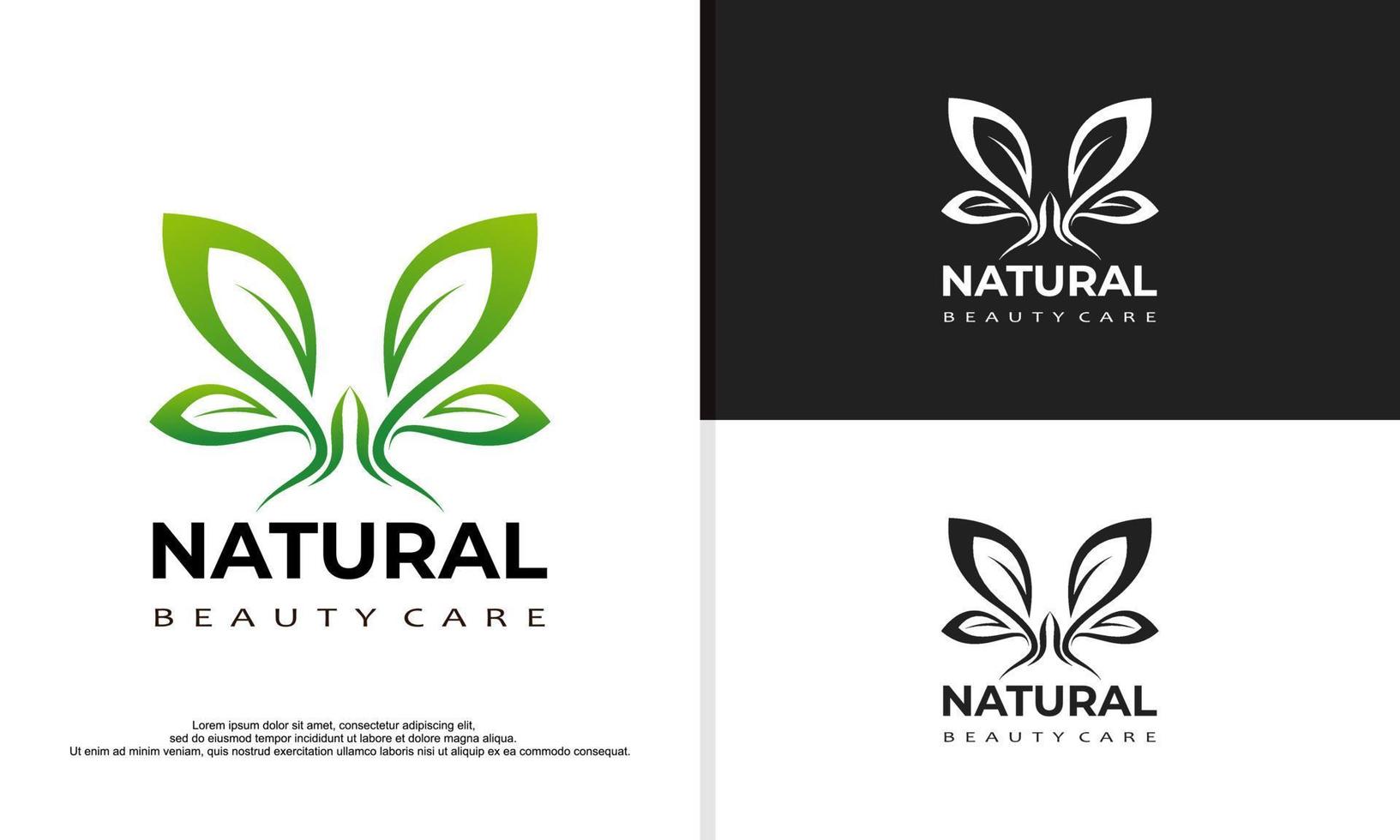 logo illustrazione vettore grafico di naturale pianta