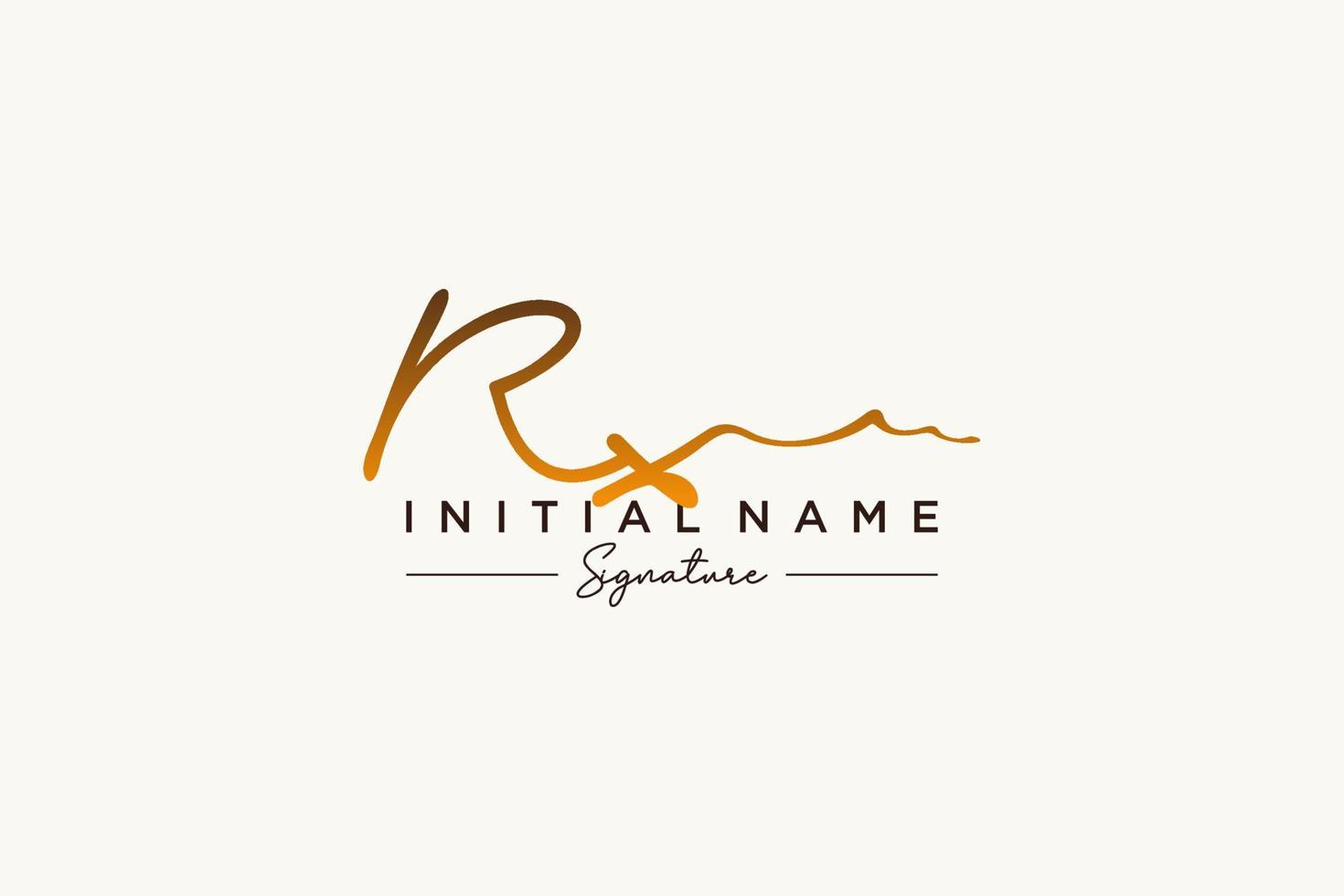 iniziale rx firma logo modello vettore. mano disegnato calligrafia lettering vettore illustrazione.