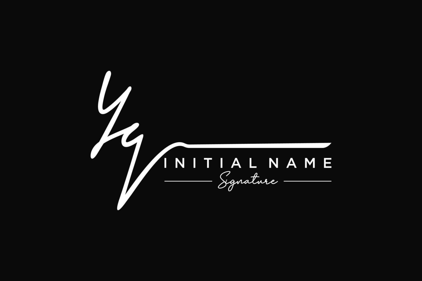 iniziale yq firma logo modello vettore. mano disegnato calligrafia lettering vettore illustrazione.