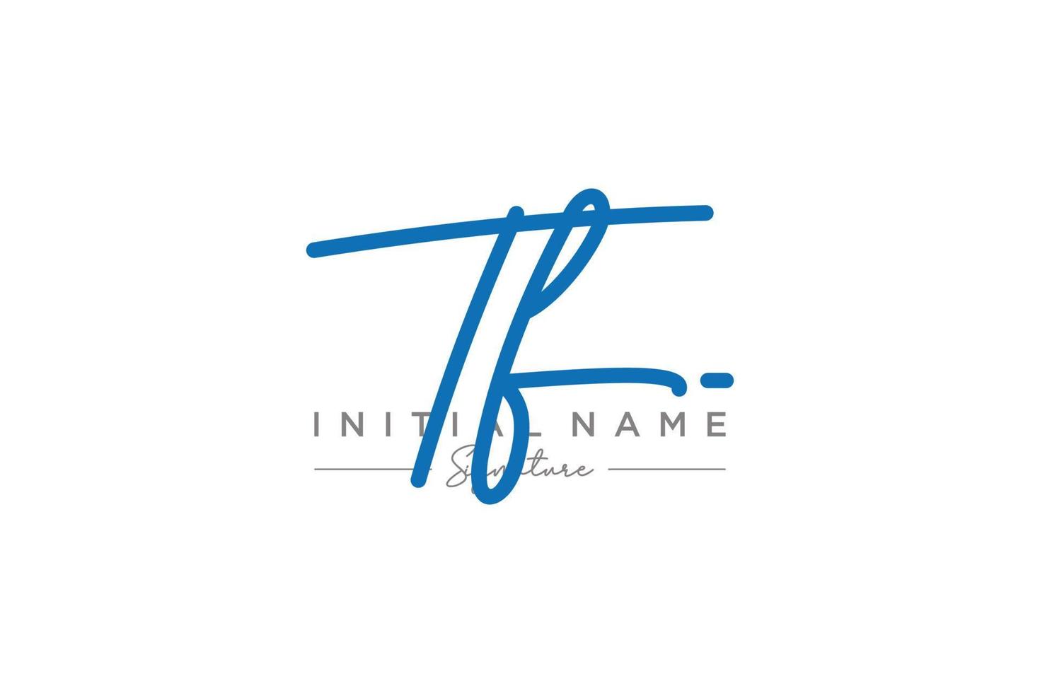 iniziale tf firma logo modello vettore. mano disegnato calligrafia lettering vettore illustrazione.