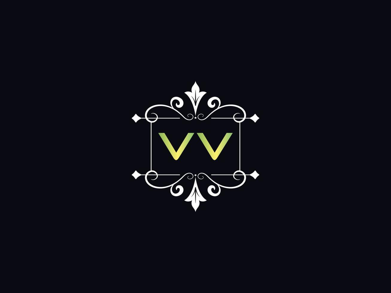semplice vv logo lettera, capitale vv lusso logo icona vettore