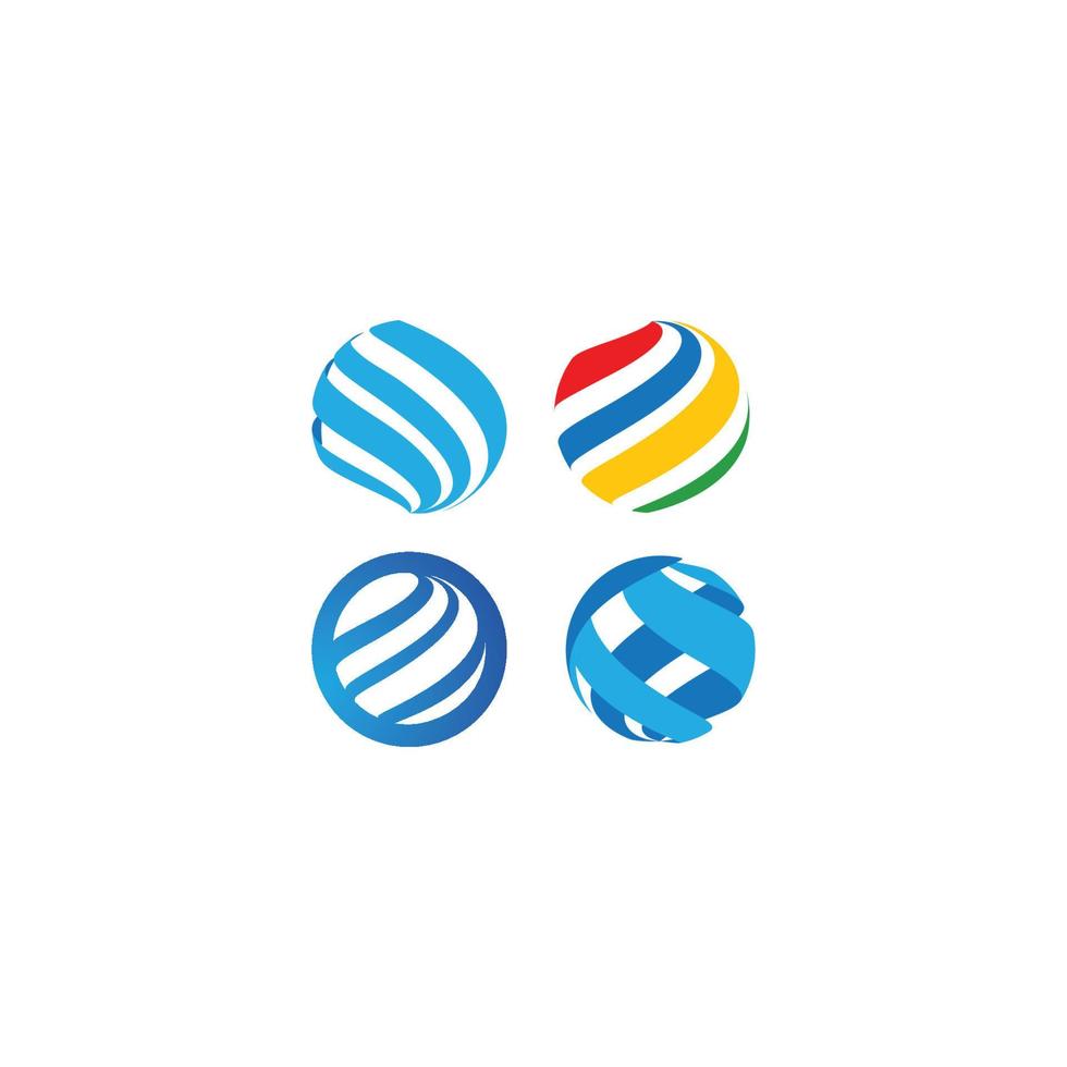 logo della tecnologia globale vettore
