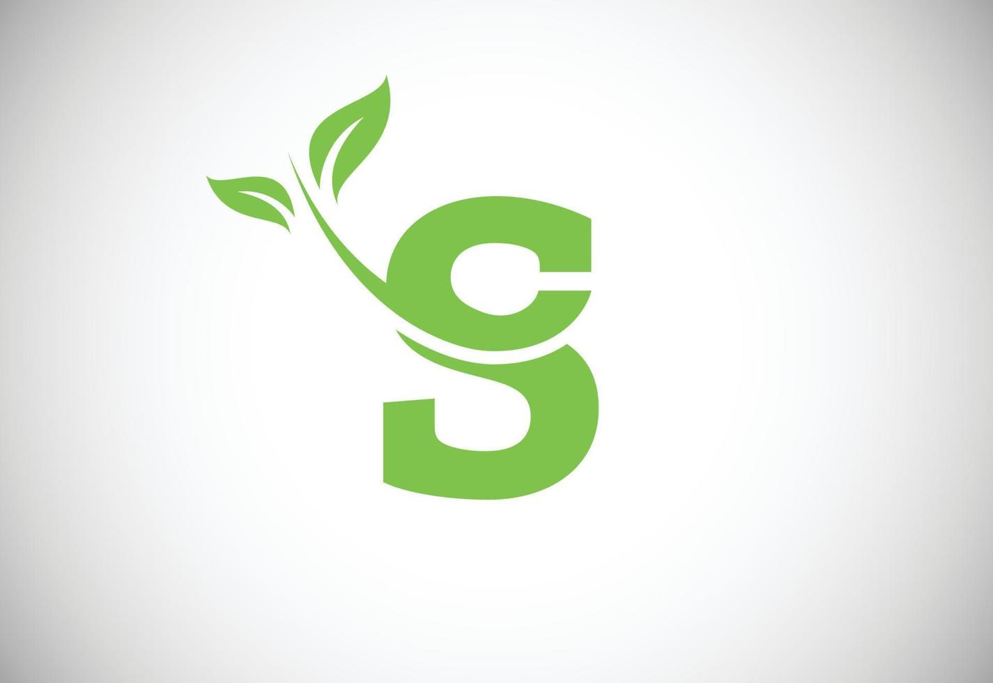 iniziale lettera S e foglia logo. eco-friendly logo concetto. moderno vettore logo per ecologico attività commerciale e azienda identità