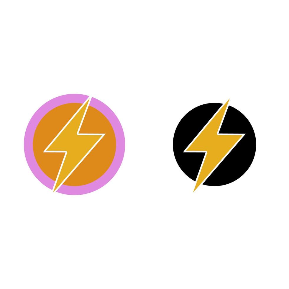 energia o elettrico icona o logo nel vettore