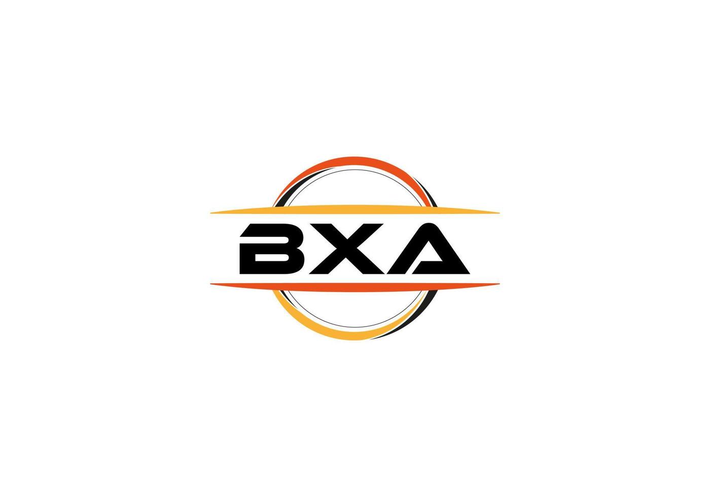 bxa lettera reali mandala forma logo. bxa spazzola arte logo. bxa logo per un' azienda, attività commerciale, e commerciale uso. vettore