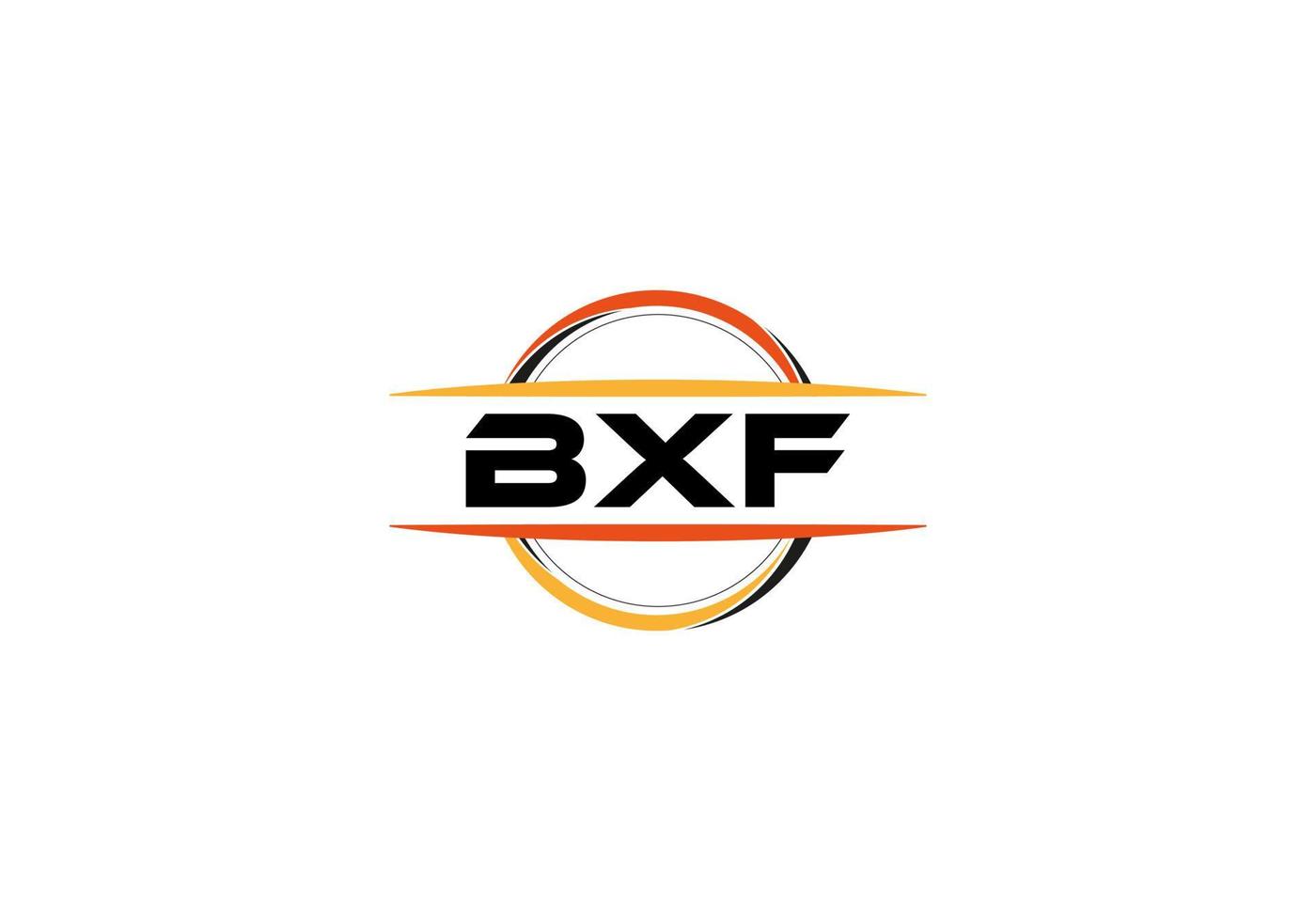 bxf lettera reali mandala forma logo. bxf spazzola arte logo. bxf logo per un' azienda, attività commerciale, e commerciale uso. vettore