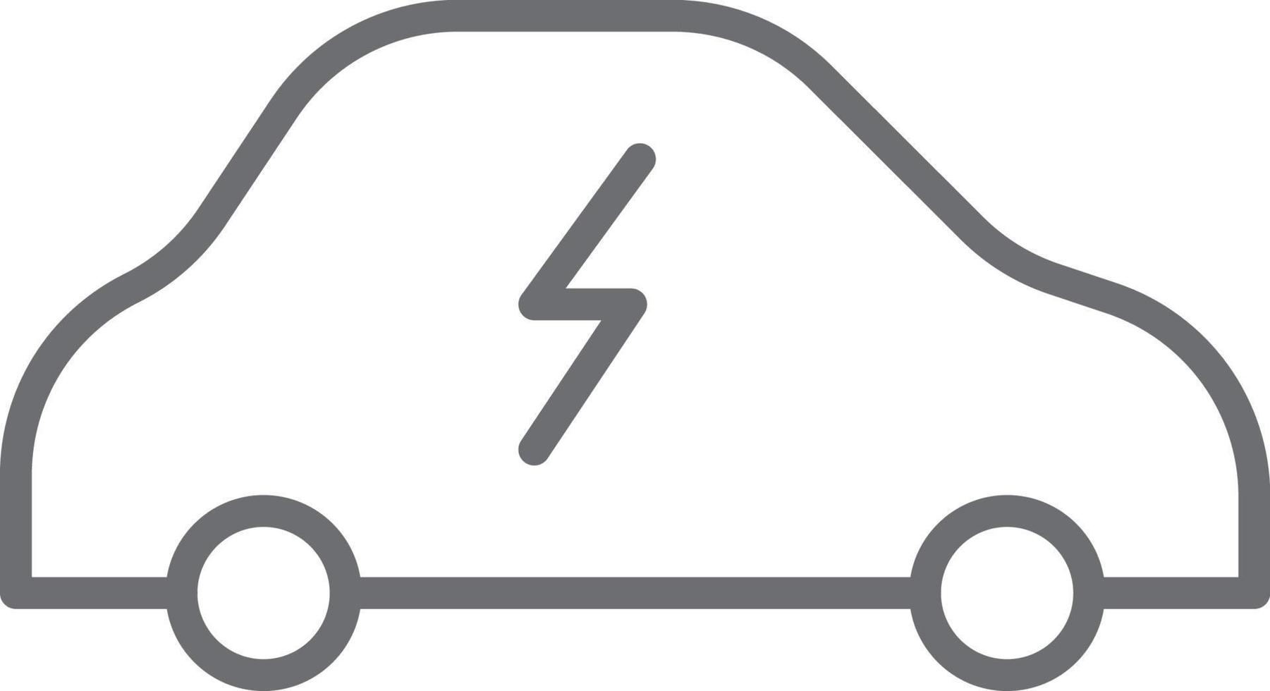 icona dell'auto elettrica vettore