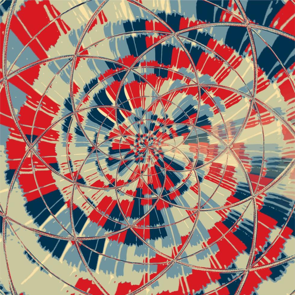 disegno geometrico, mosaico di un caleidoscopio vettoriale, sfondo mosaico astratto, sfondo futuristico colorato, motivo geometrico triangolare. trama a mosaico. effetto vetro colorato. vettore