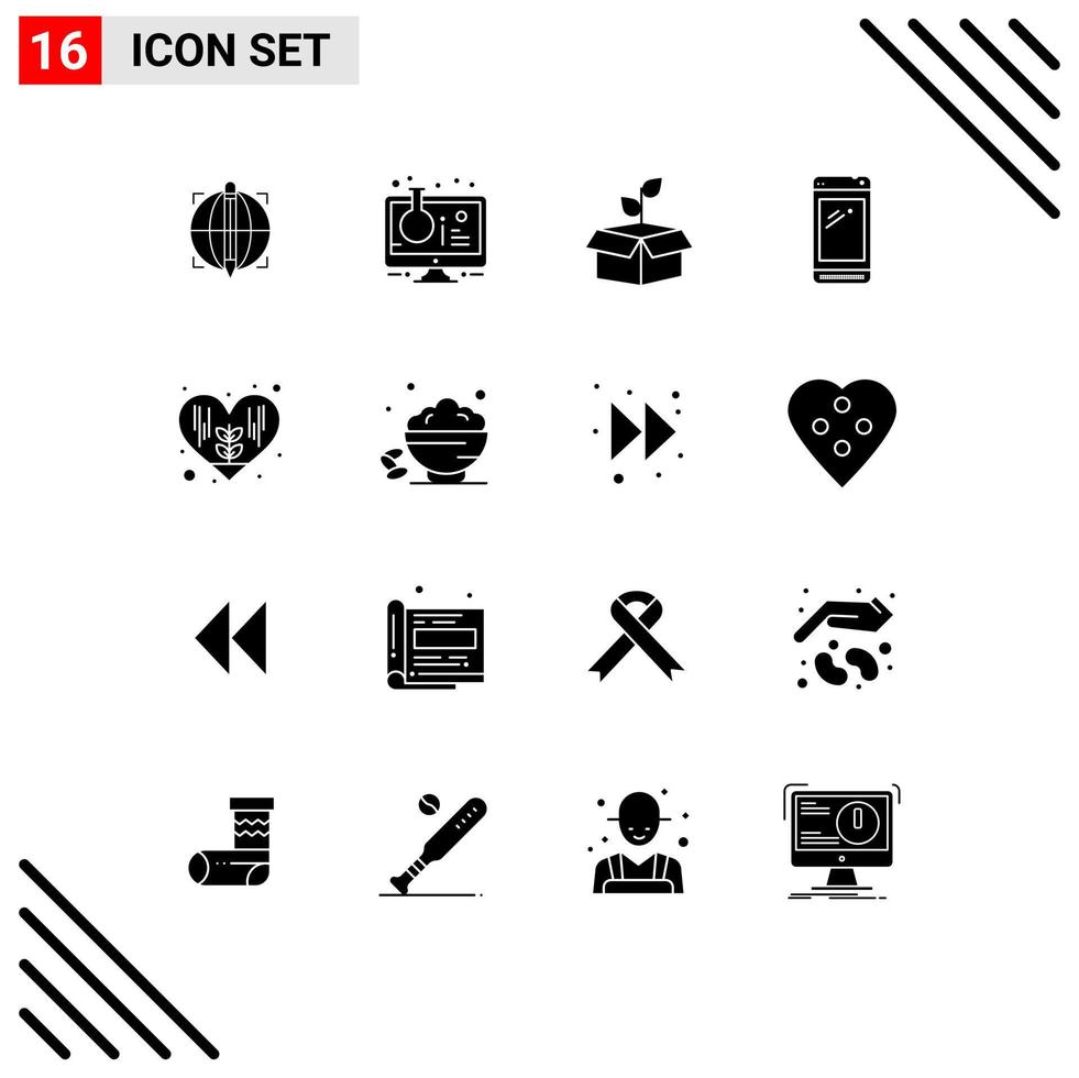impostato di 16 moderno ui icone simboli segni per huawei inteligente Telefono test tubo Telefono pianta modificabile vettore design elementi