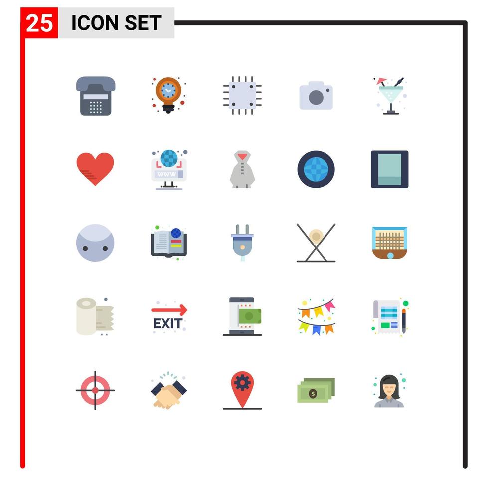 impostato di 25 moderno ui icone simboli segni per immagine cinguettio leggero hardware dispositivi modificabile vettore design elementi