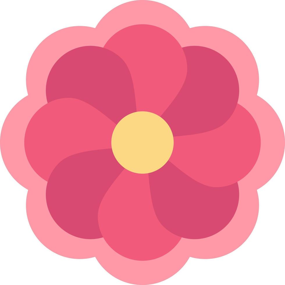 girasole fiore madrigale piatto colore icona vettore icona bandiera modello