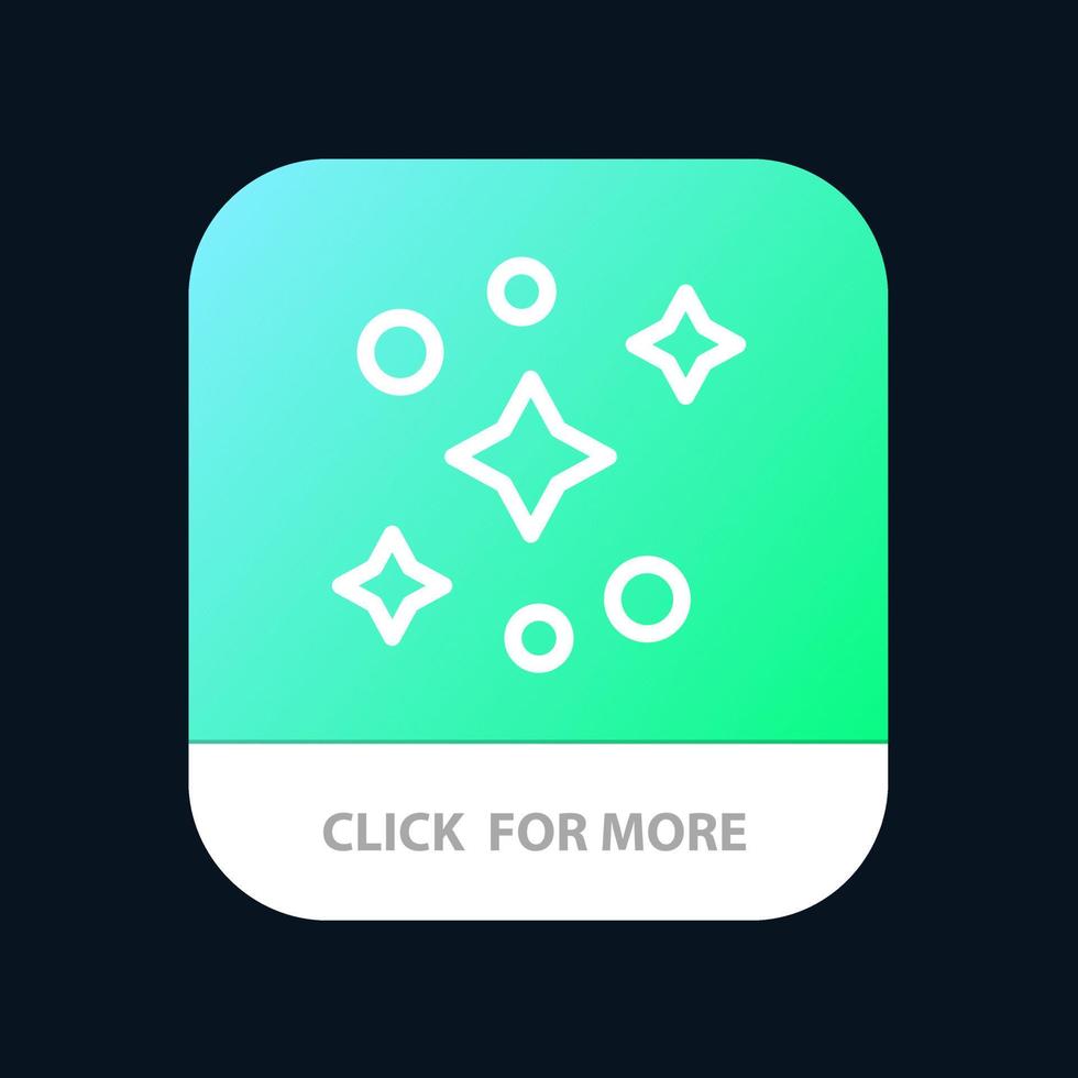 galassia spazio stelle mobile App pulsante androide e ios linea versione vettore