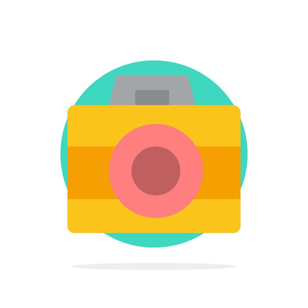 telecamera computer digitale tecnologia astratto cerchio sfondo piatto colore icona vettore