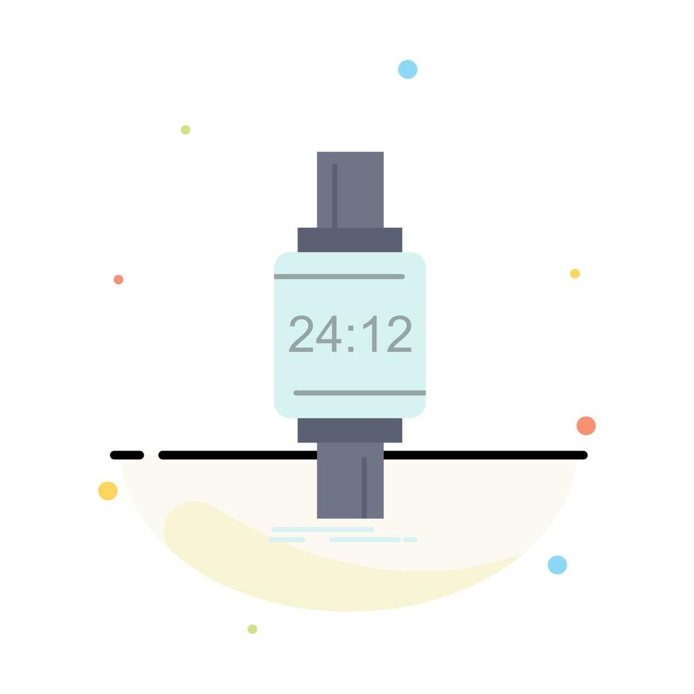 inteligente orologio orologio intelligente orologio Mela androide piatto colore icona vettore