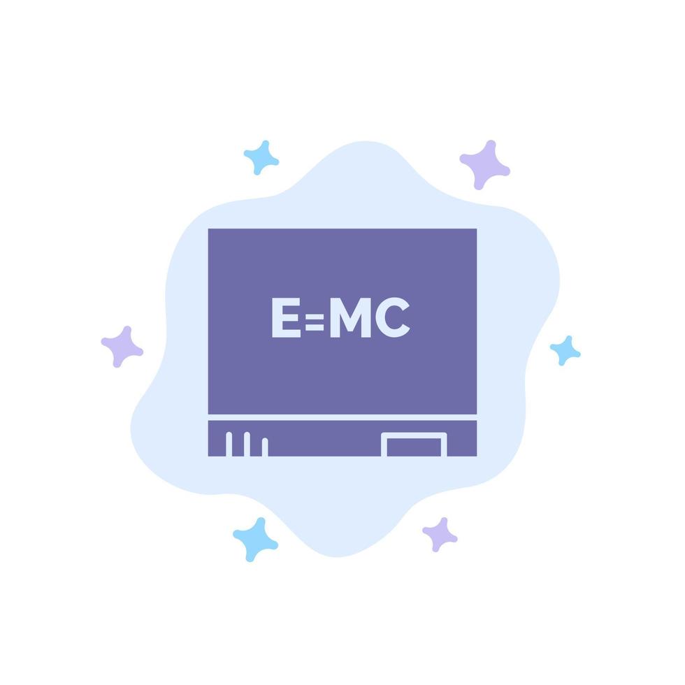 tavola formazione scolastica formula blu icona su astratto nube sfondo vettore