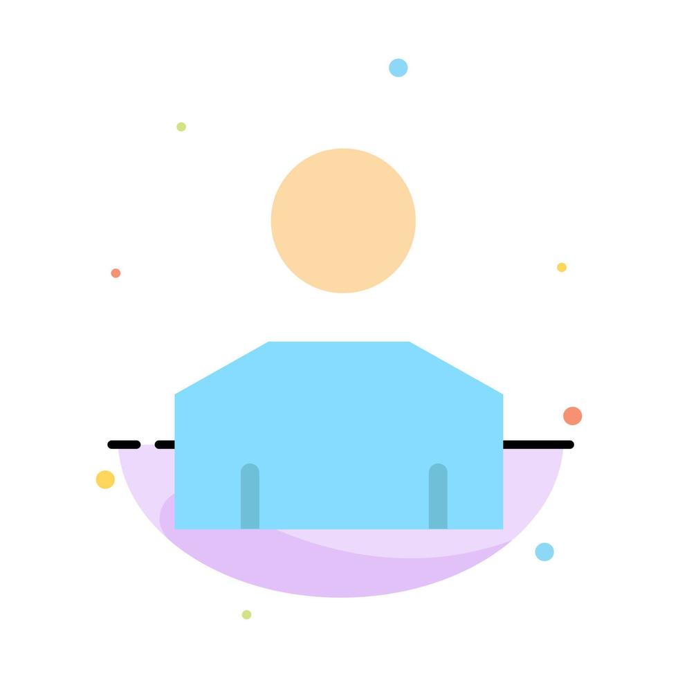 avatar maschio persone profilo astratto piatto colore icona modello vettore