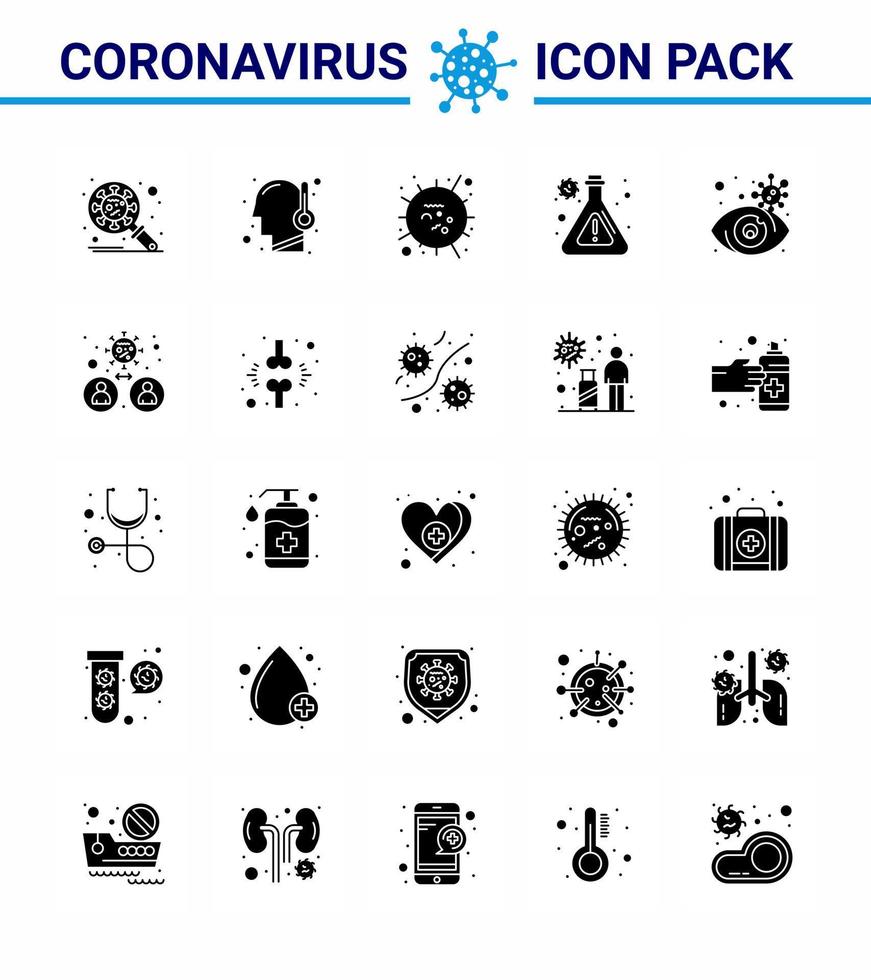 corona virus prevenzione covid19 suggerimenti per evitare infortunio 25 solido glifo icona per presentazione occhio laboratorio temperatura borraccia sars virale coronavirus 2019 nov malattia vettore design elementi