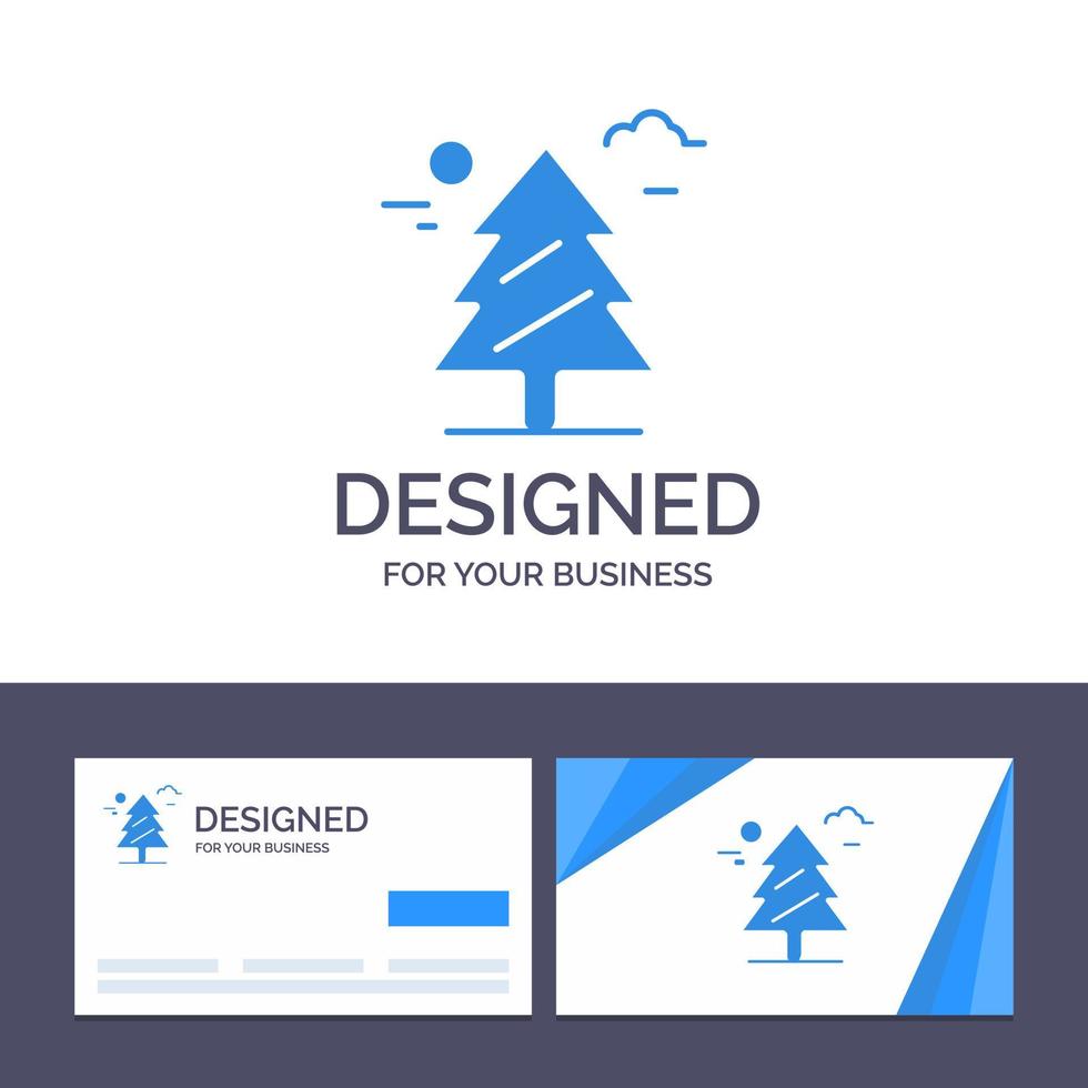 creativo attività commerciale carta e logo modello foresta albero weald Canada vettore illustrazione