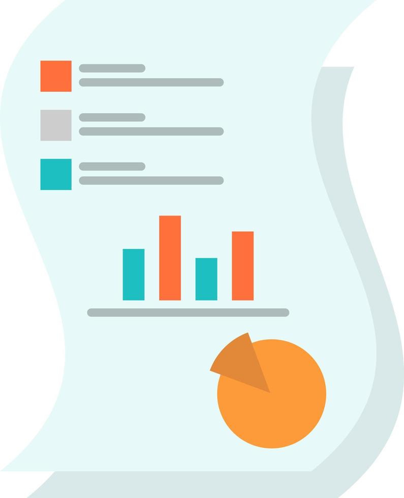 revisione analitica attività commerciale dati marketing carta rapporto piatto colore icona vettore icona bandiera modello