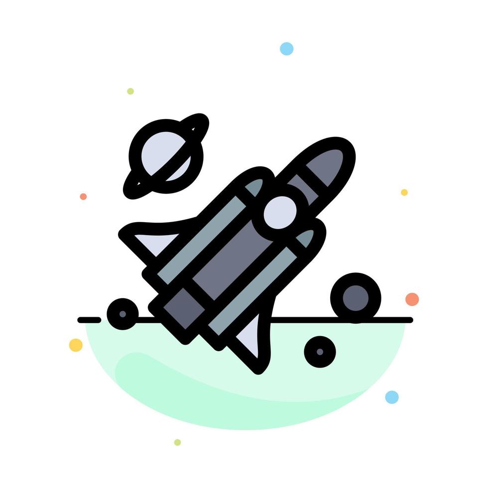 volare missile scienza astratto piatto colore icona modello vettore