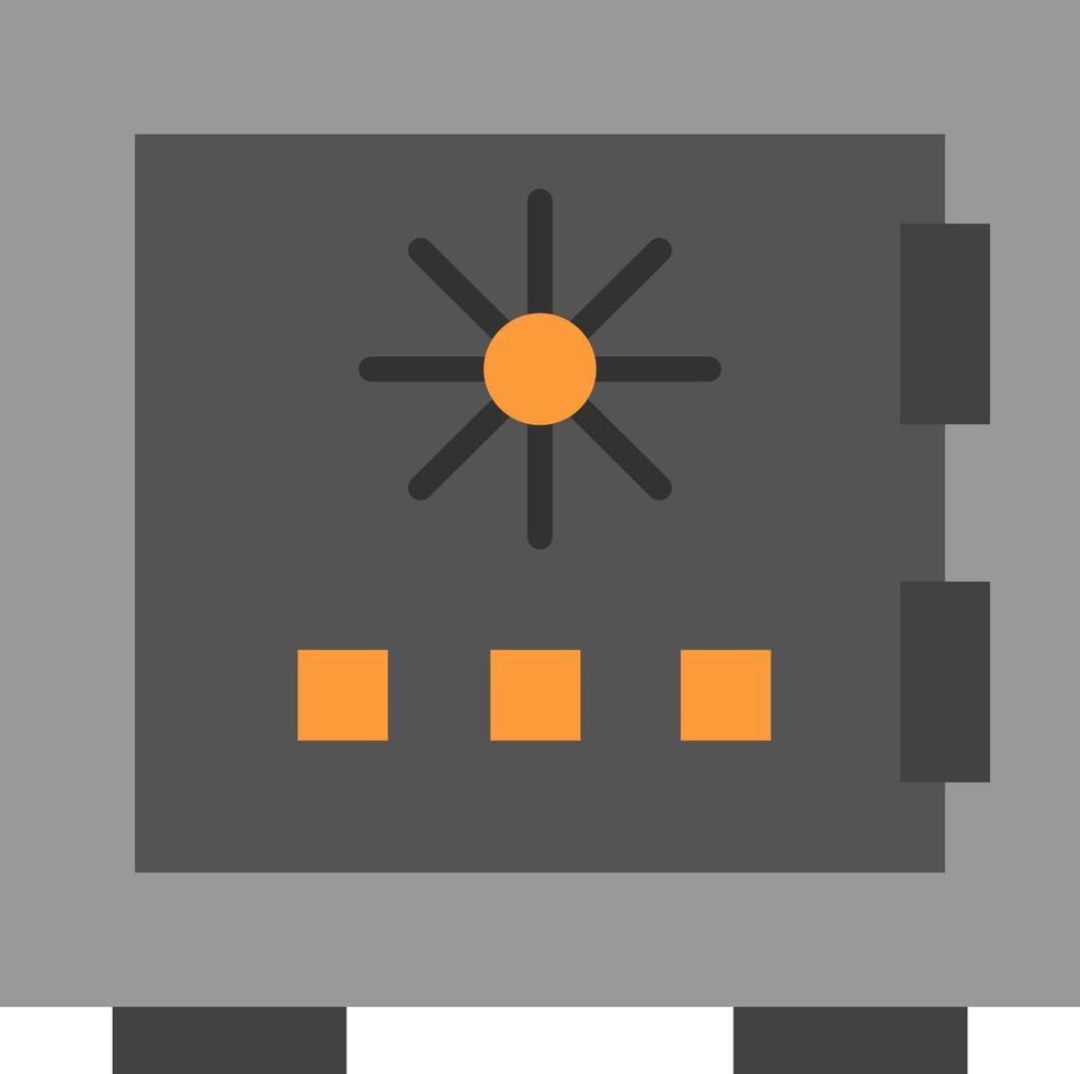 serratura scatola depositare protezione sicuro sicurezza sicurezza piatto colore icona vettore icona bandiera modello