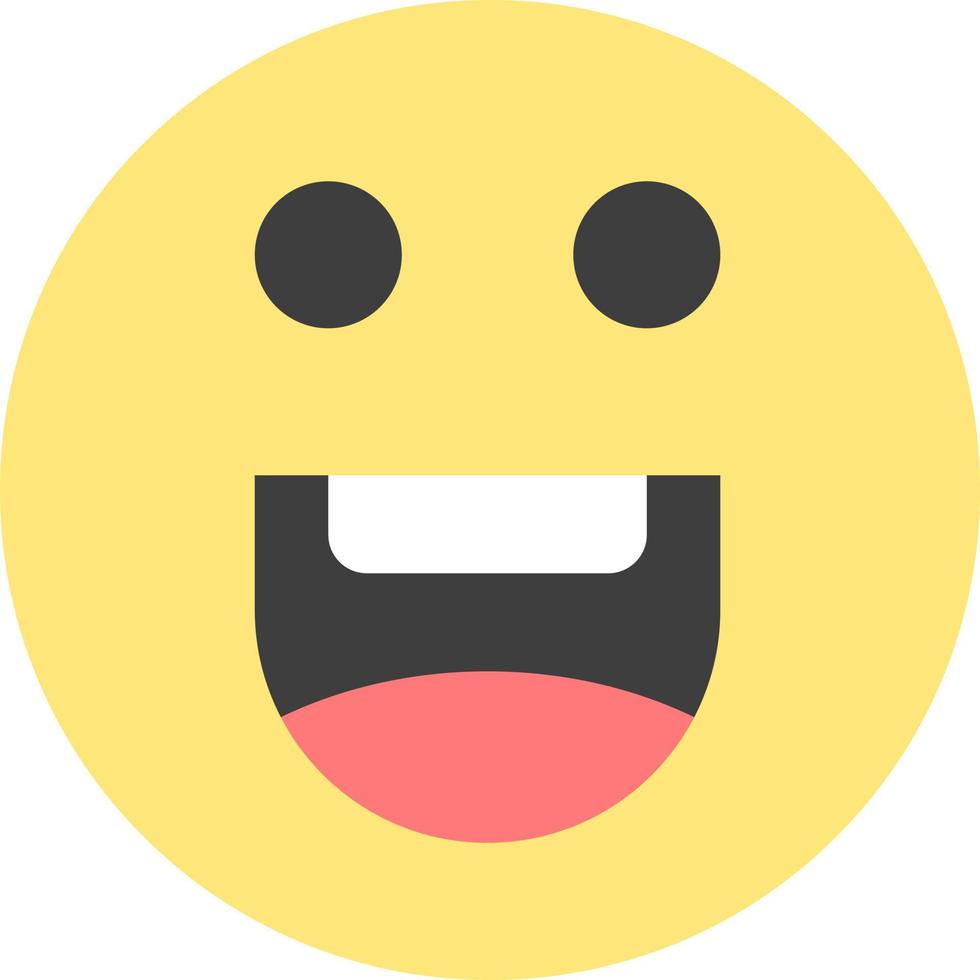 emoji contento motivazione piatto colore icona vettore icona bandiera modello