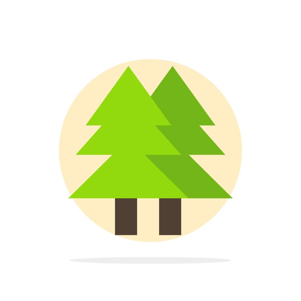 Natale eco ambiente verde allegro astratto cerchio sfondo piatto colore icona vettore
