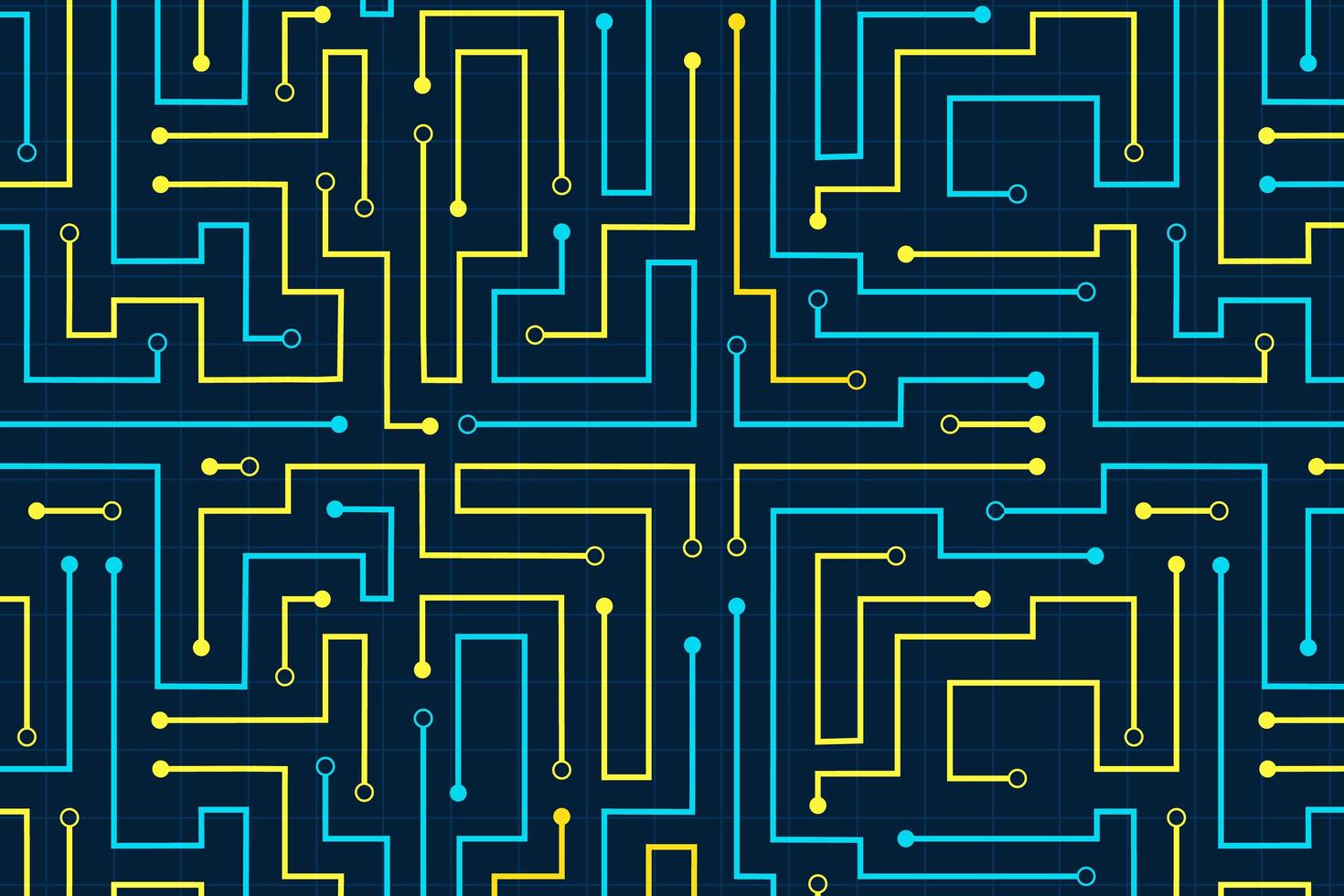 fondo di tecnologia del modello astratto del circuito di linea vettore