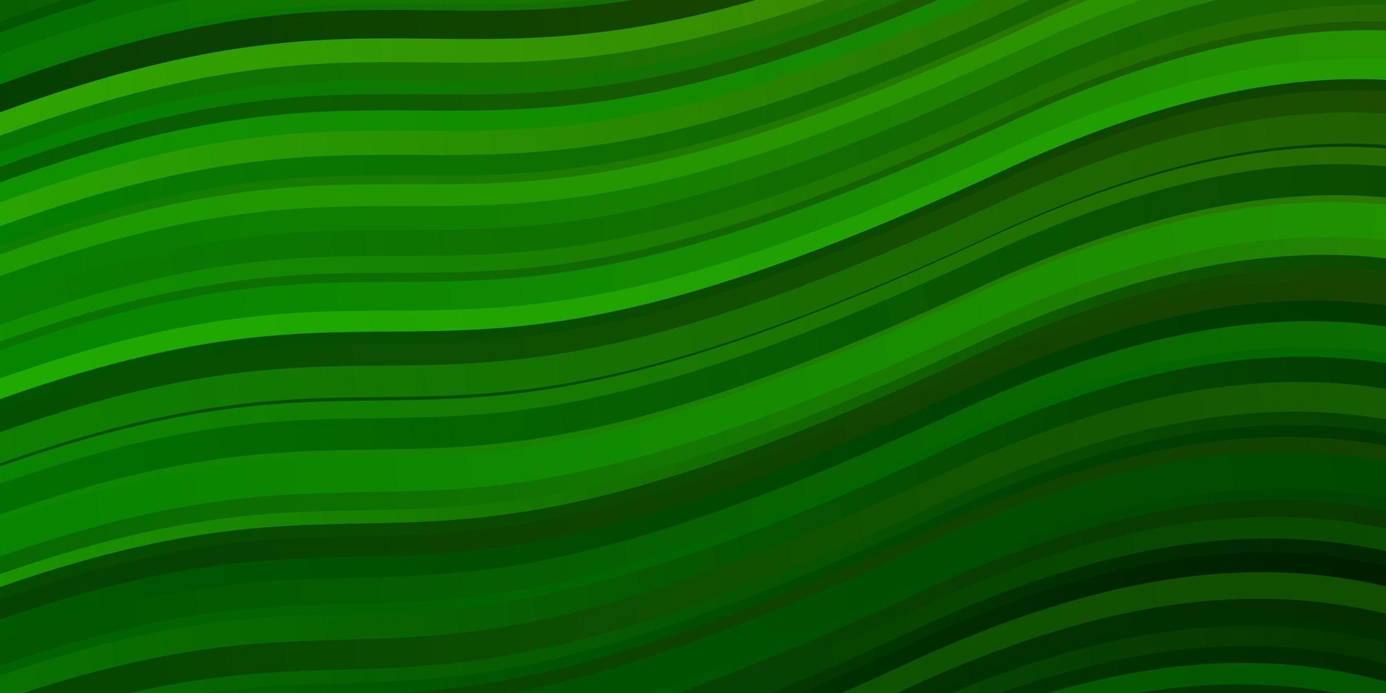 modello vettoriale verde chiaro con curve.