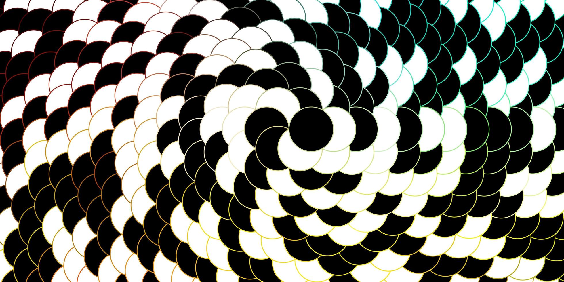 modello vettoriale multicolore scuro con cerchi.