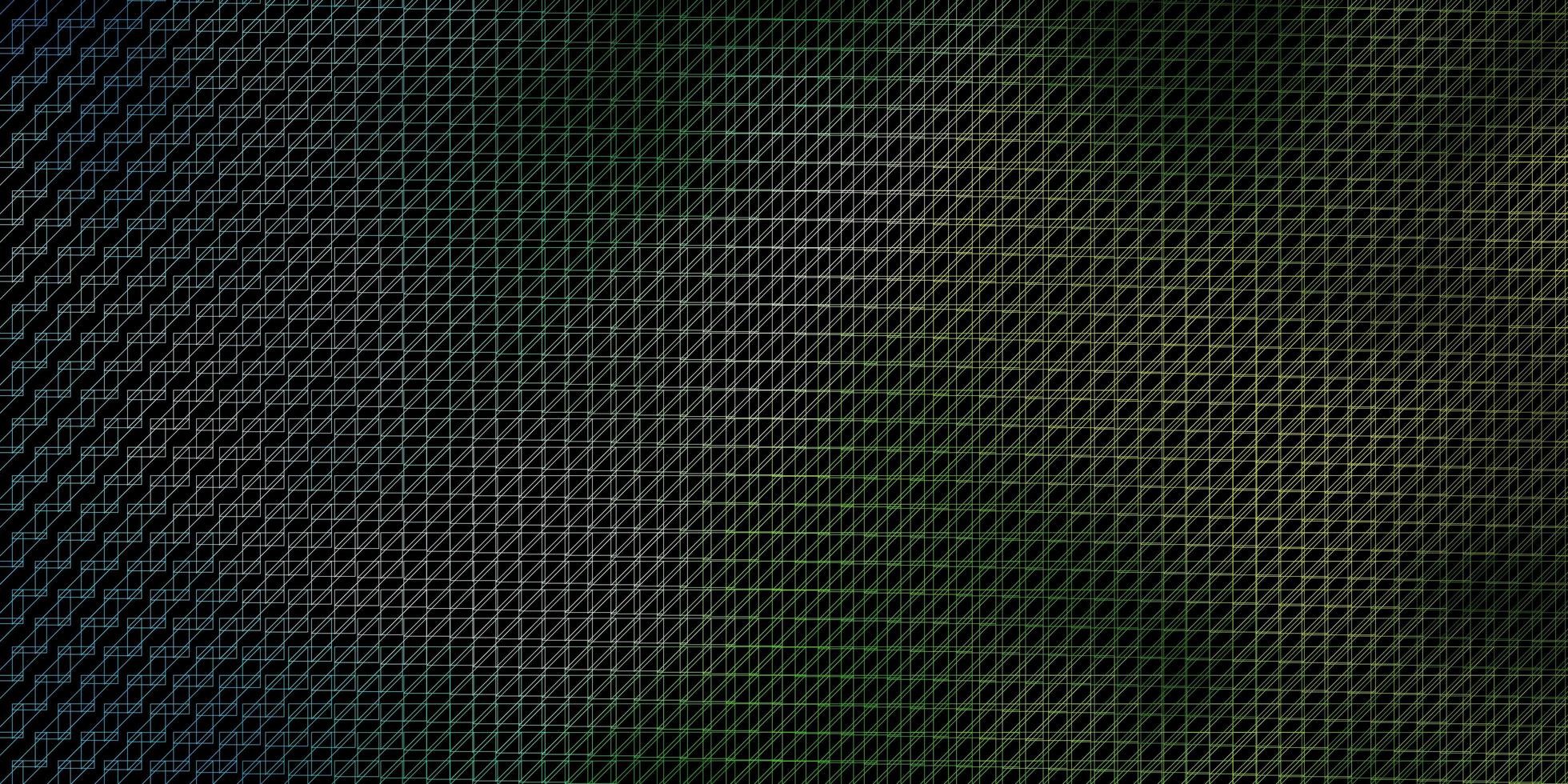 sfondo vettoriale blu scuro, verde con linee.