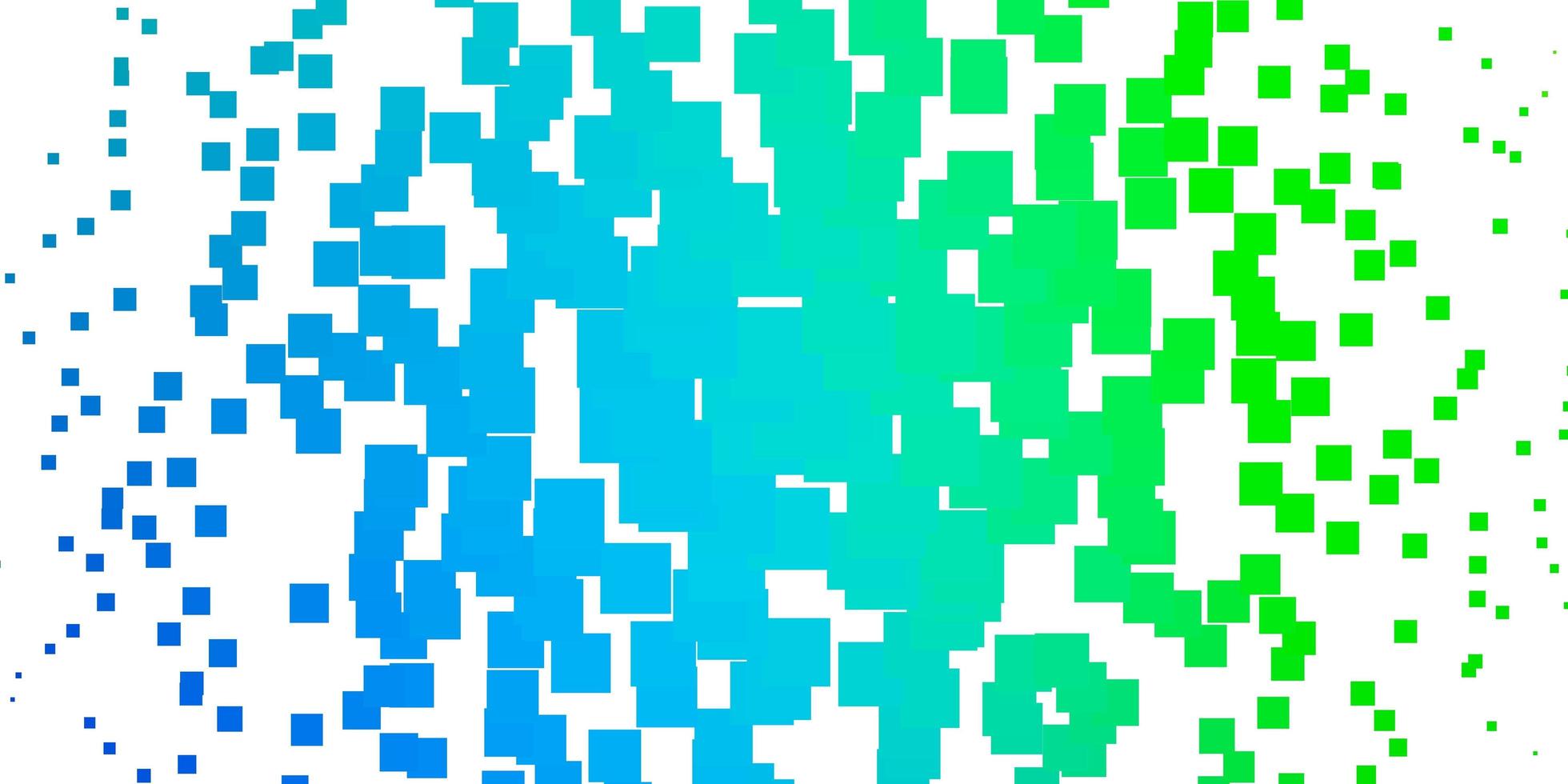 modello vettoriale azzurro, verde con rettangoli.