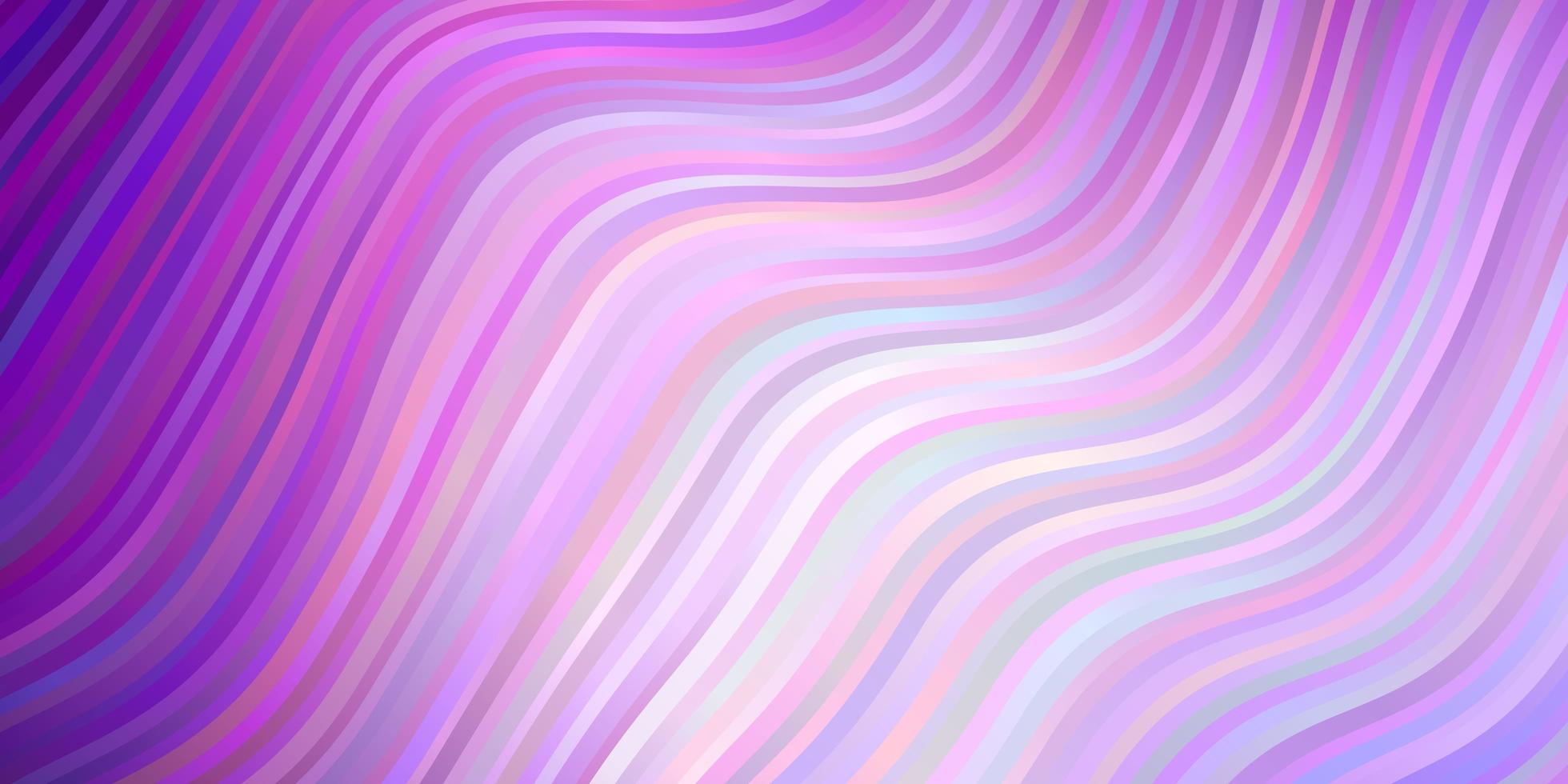 sfondo vettoriale viola chiaro con curve.