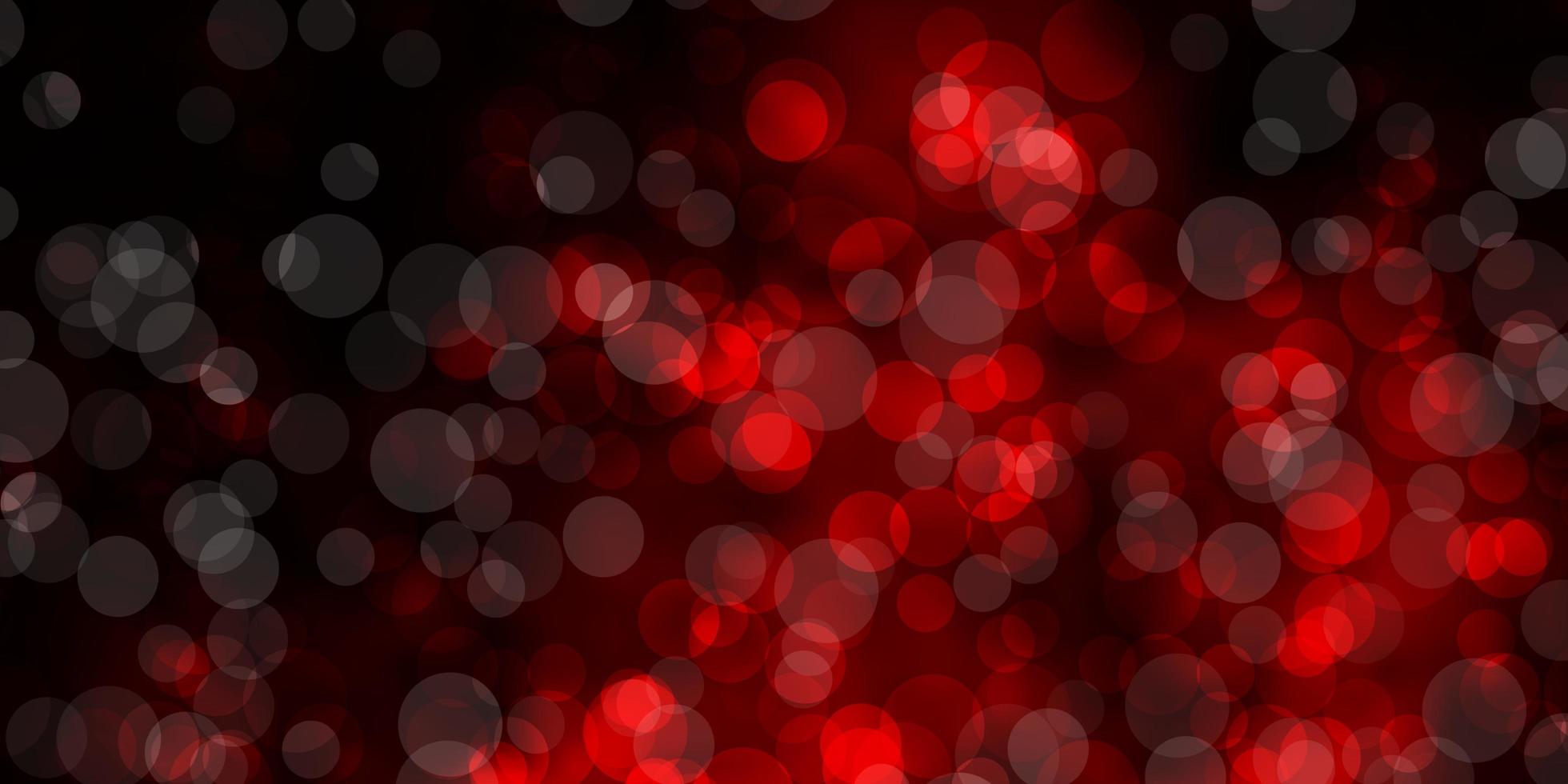 modello vettoriale rosso scuro con sfere.
