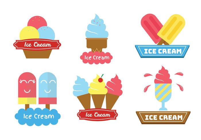 Pack di gelato Logo vettoriale