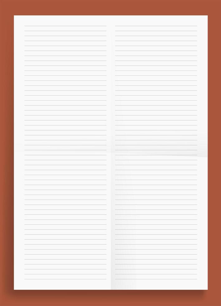 illustrazione di vettore di formato carta formato a4 di serie vuota di serie di due colonne allineate stropicciate